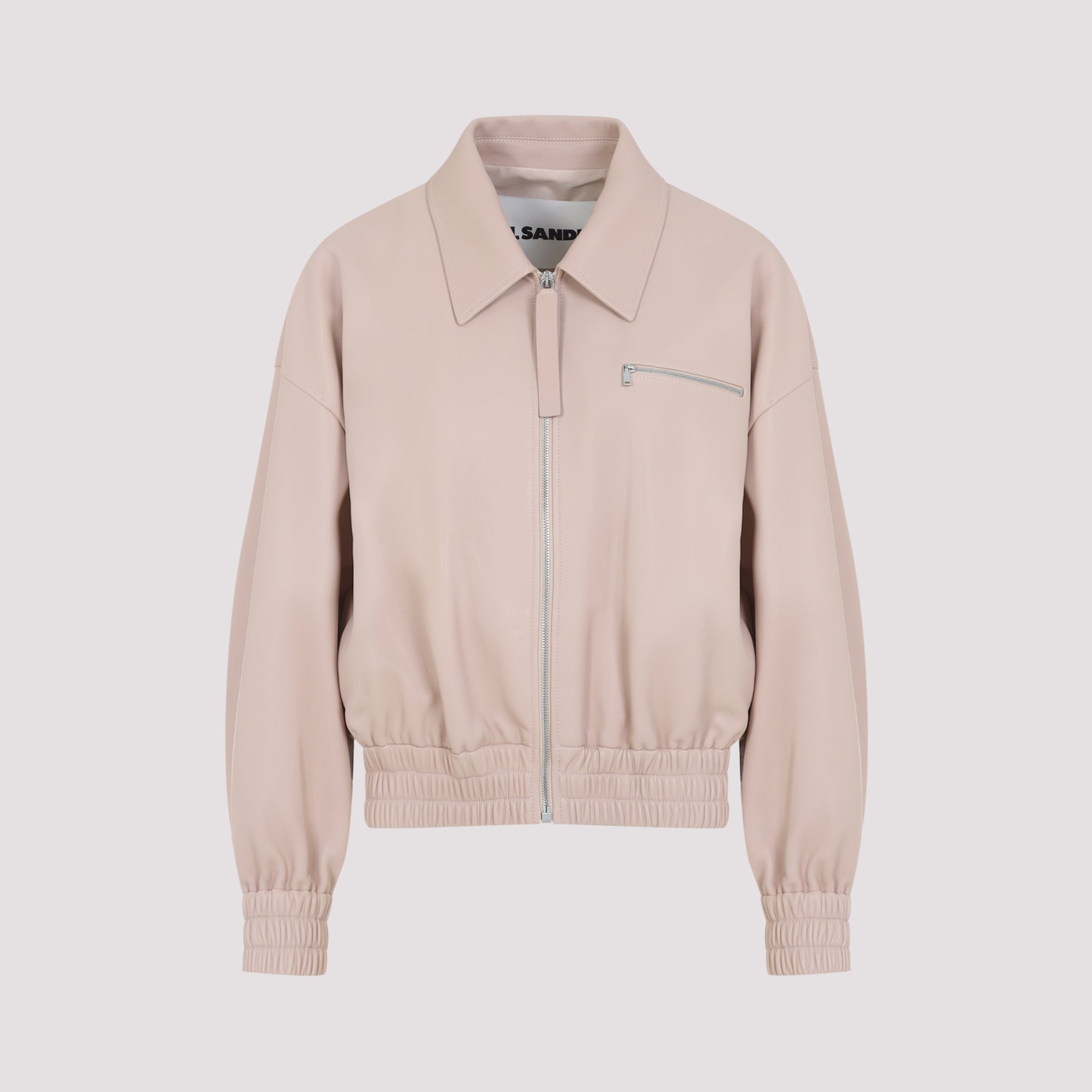 Leather Blouson Soft Nappa Pink & Purple Ovine Jacket