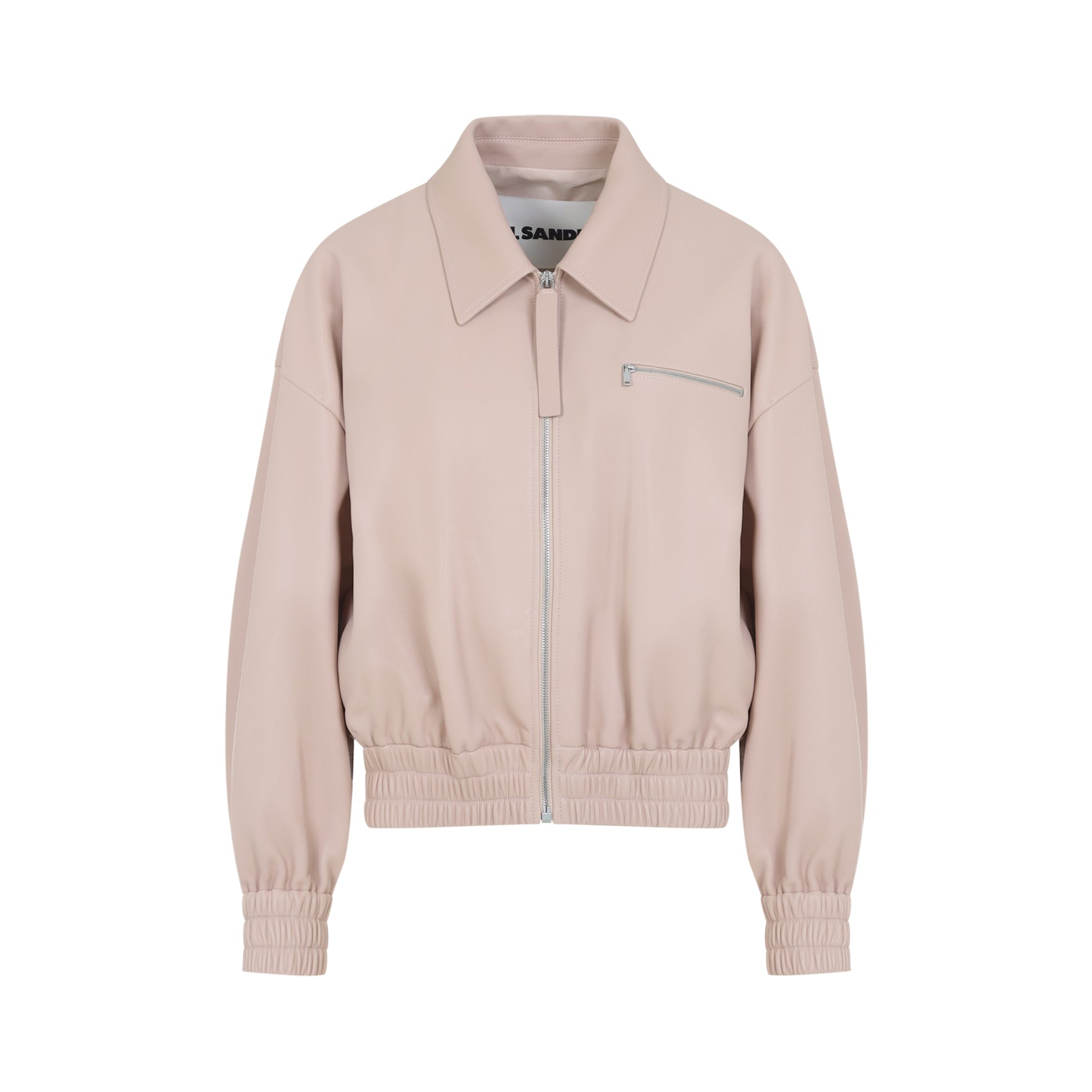 Leather Blouson Soft Nappa Pink & Purple Ovine Jacket