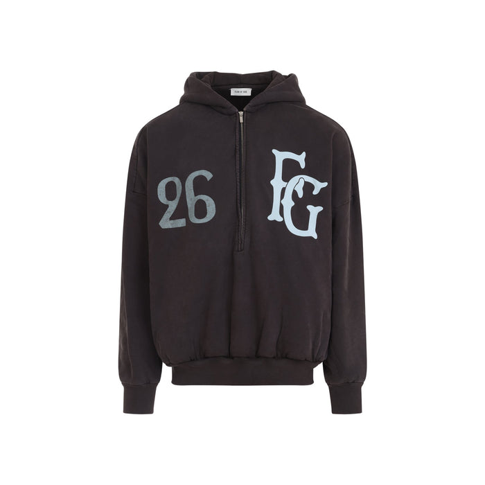 Fear Of God Baseball Club Hal Zip Hoodie Brown Cotton