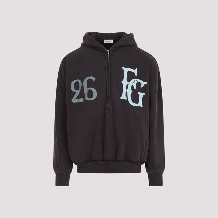 Fear Of God Baseball Club Hal Zip Hoodie Brown Cotton