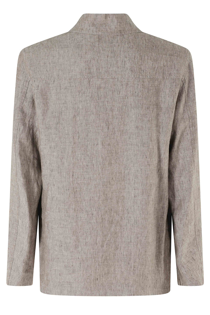 Giacca Brown Lino