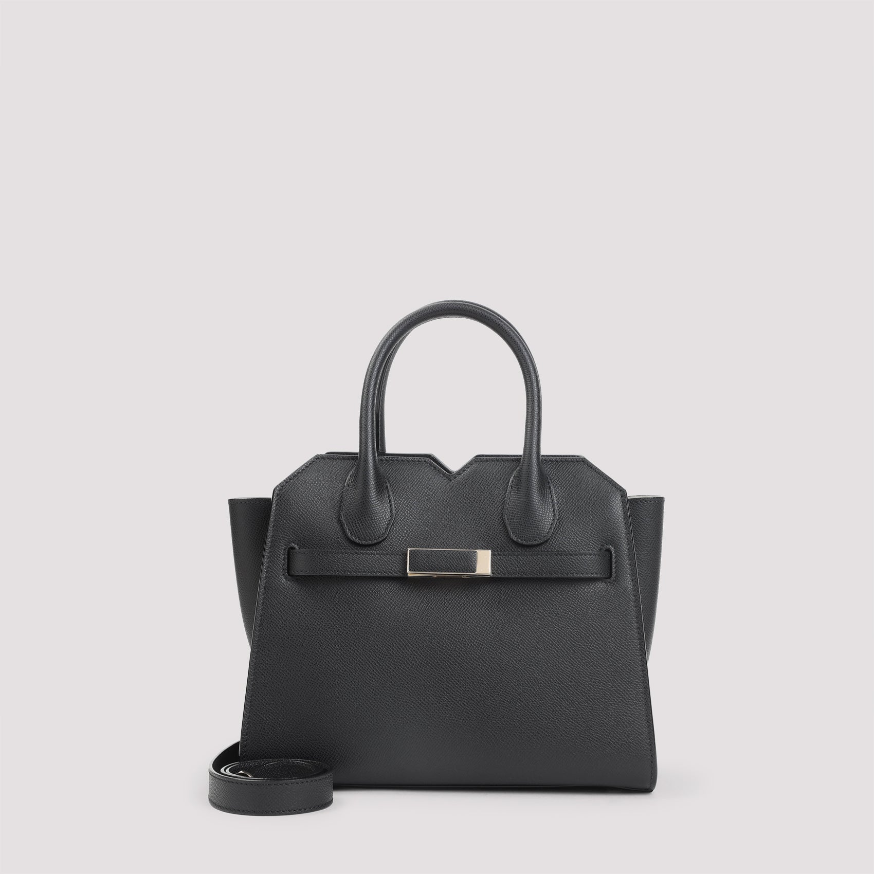 Milano Mini Handbag Black Calf Leather Bag