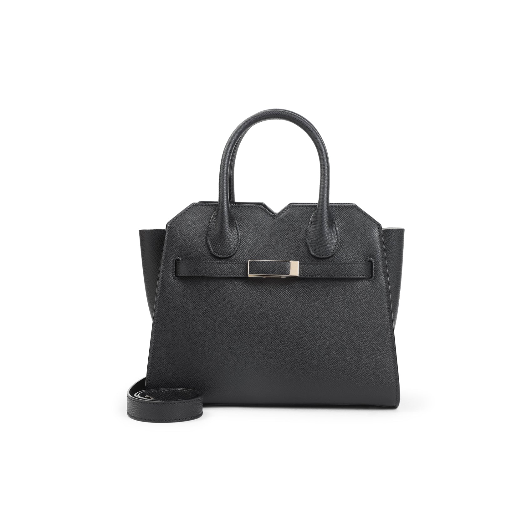 Milano Mini Handbag Black Calf Leather Bag