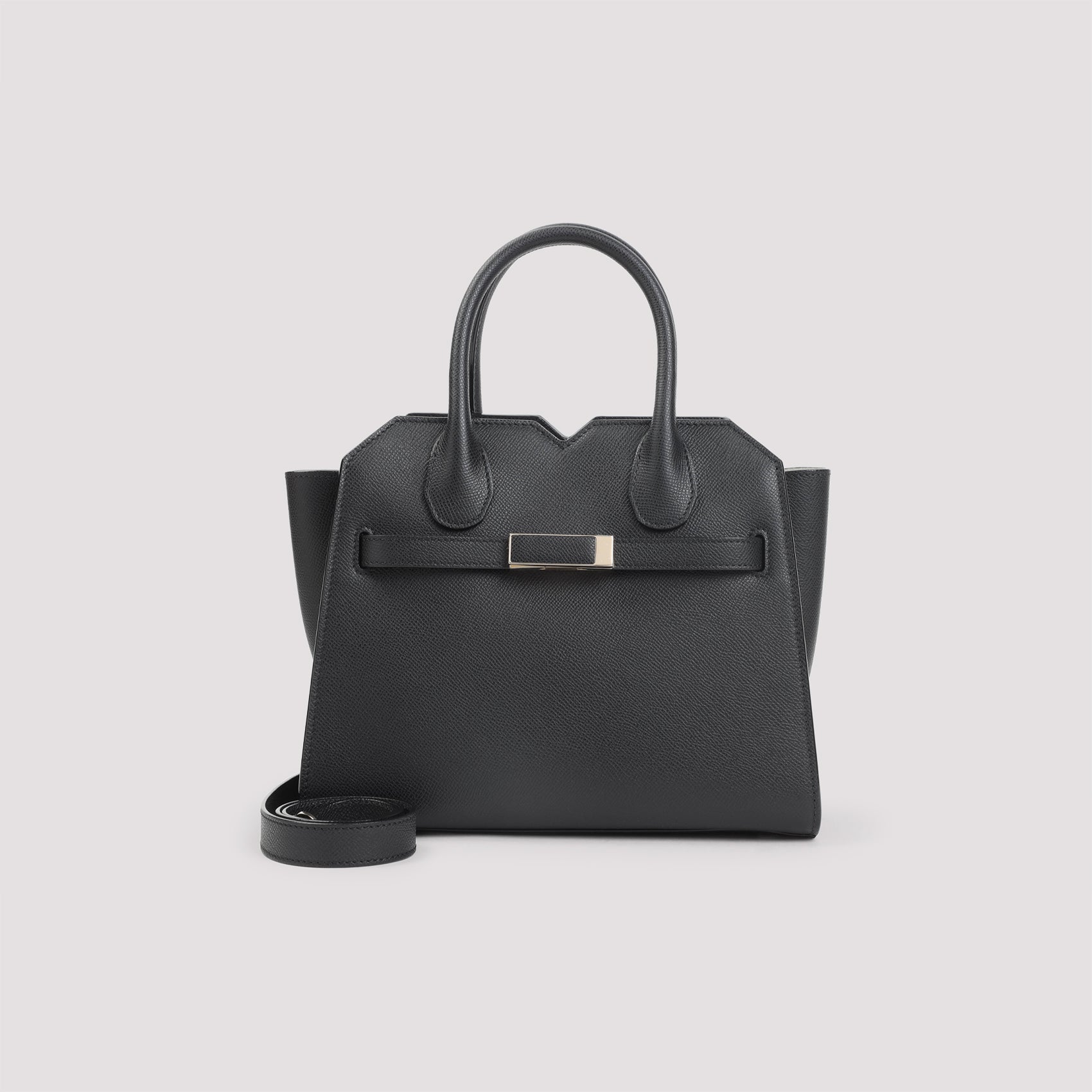 Milano Mini Handbag Black Calf Leather Bag