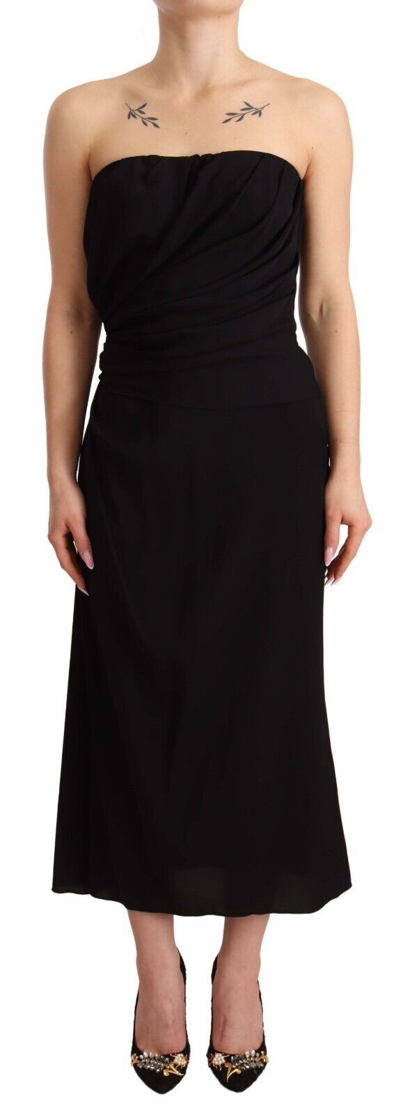 Dolce & Gabbana 94% Silk dress in black