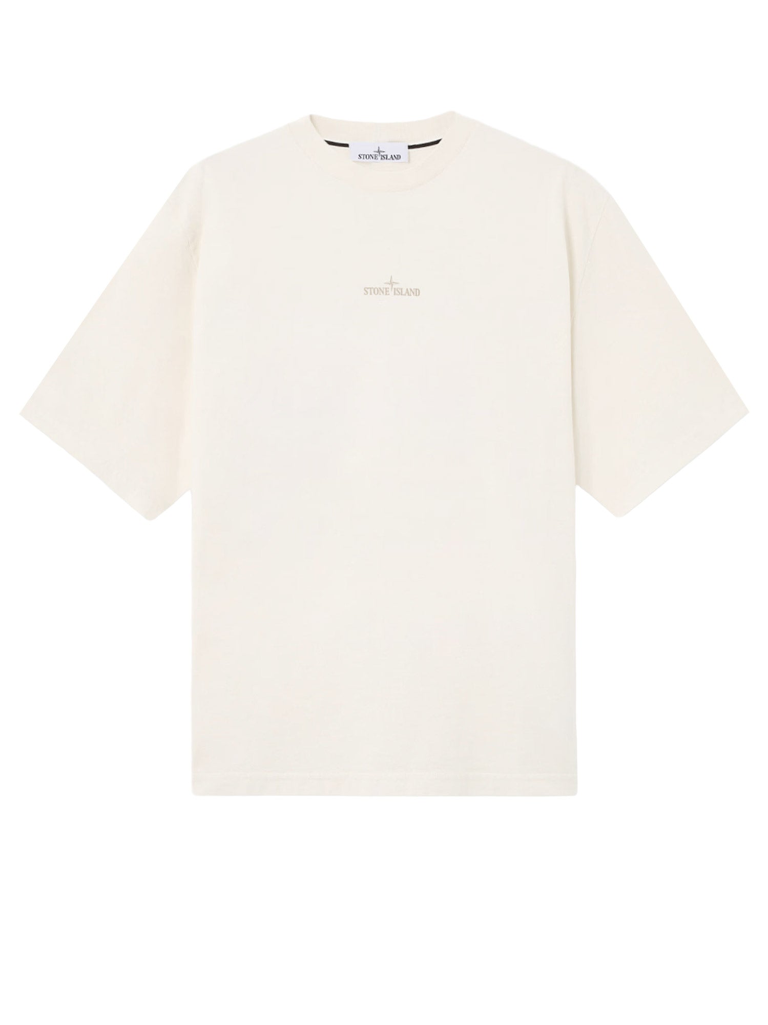 Stone Island T-Shirts And Polos White Cotone Organico
