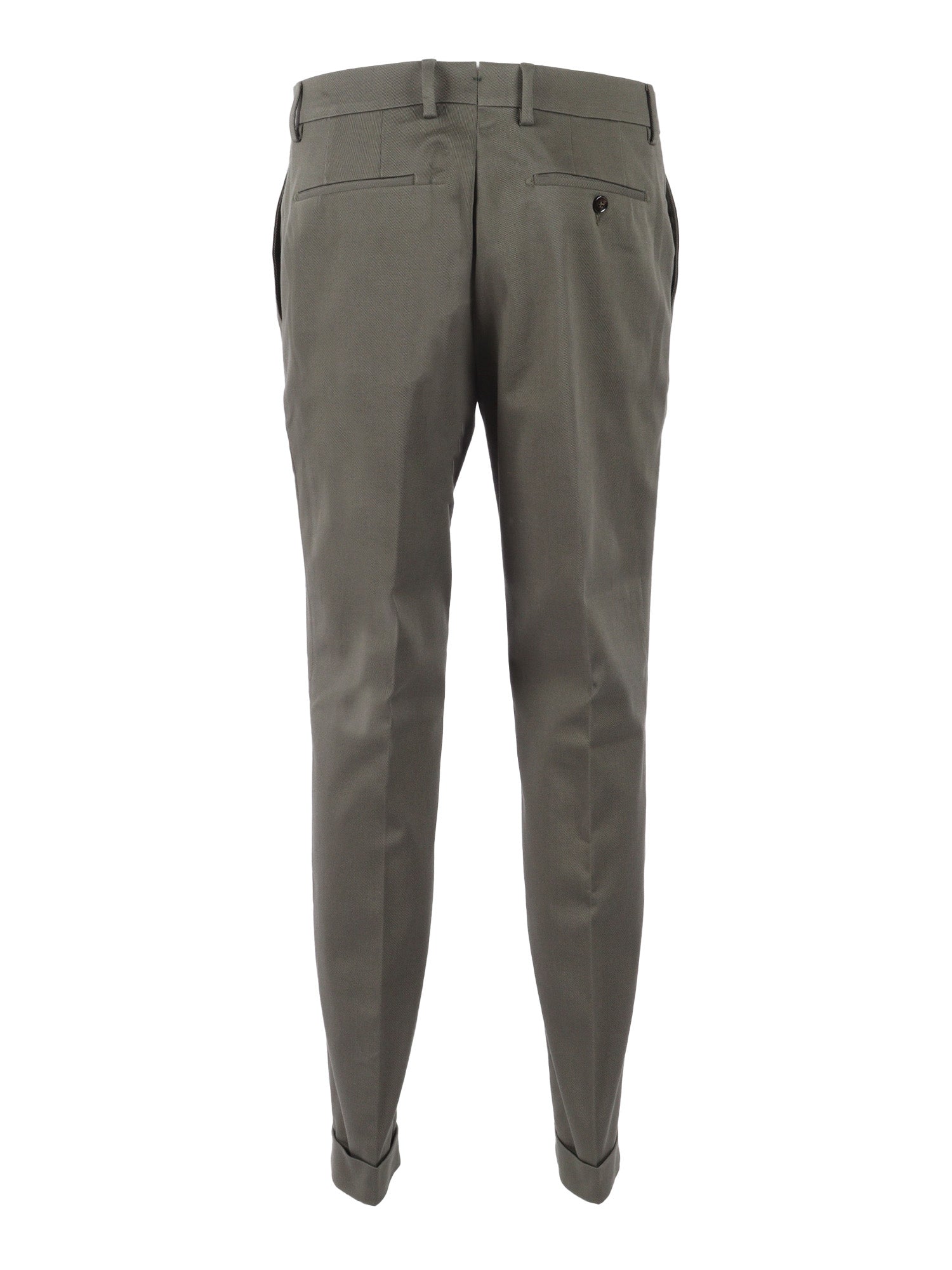 Yretro Long Pants Green Cotton Elastane