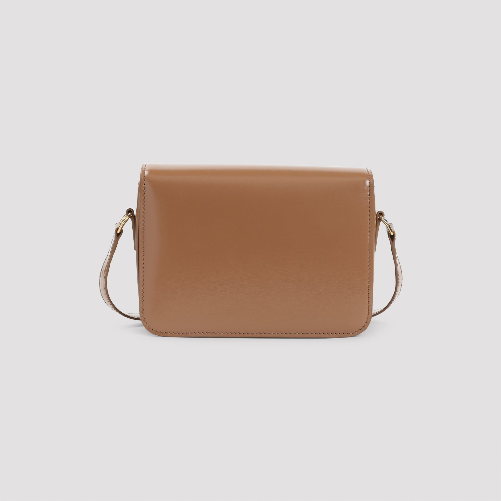Teen Triomphe Shoulder Bag Brown Calfskin