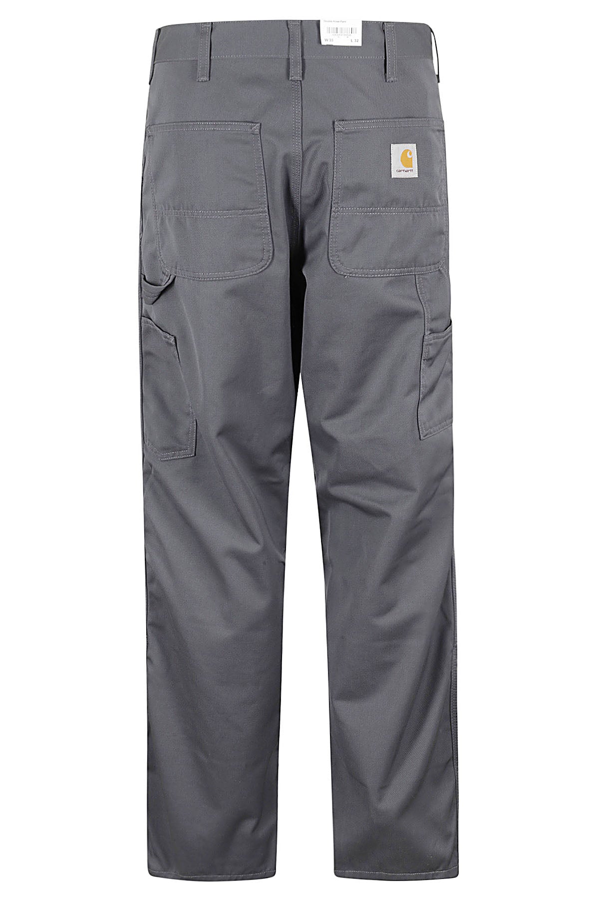 Double Knee Grey Cotton Pantaloni