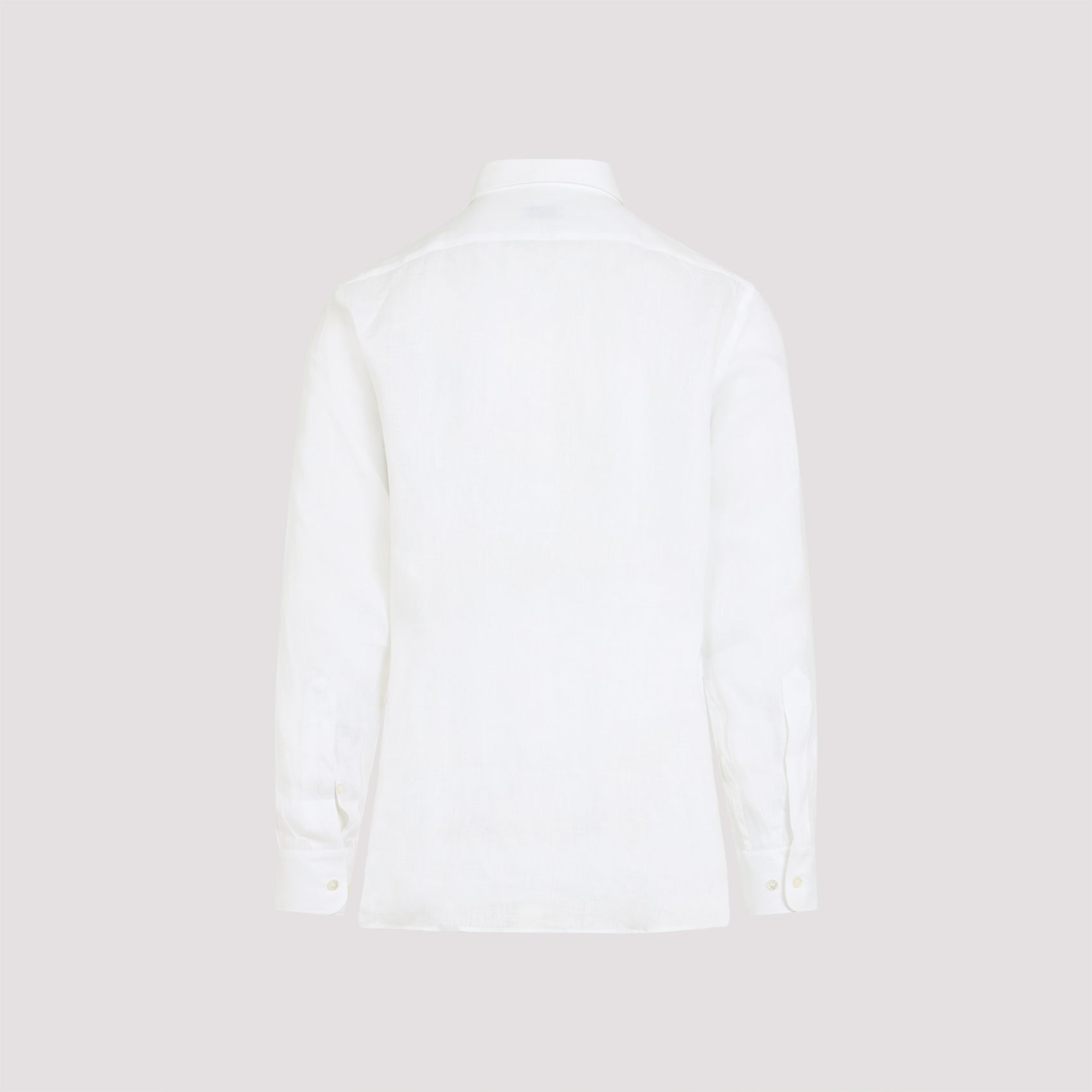 Roma Logo Shirt White Linen