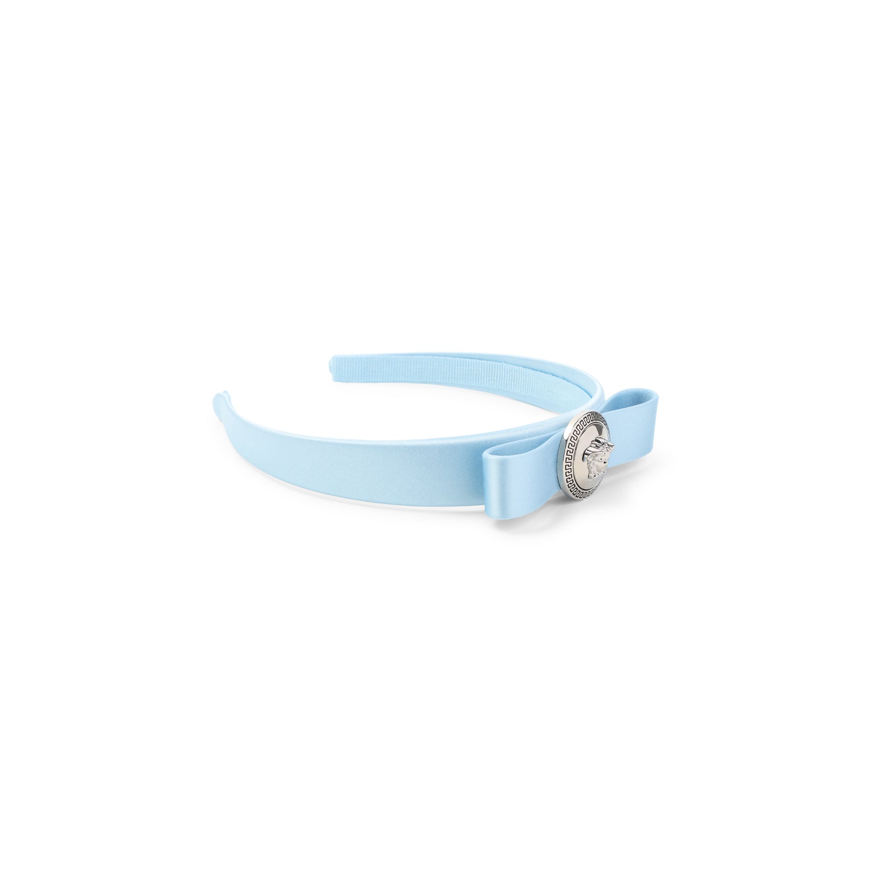 Headband Blue Viscose Silk Hat