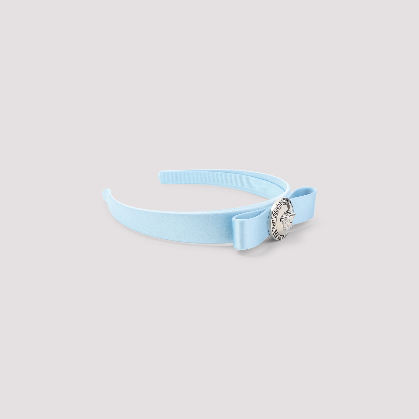 Headband Blue Viscose Silk Hat