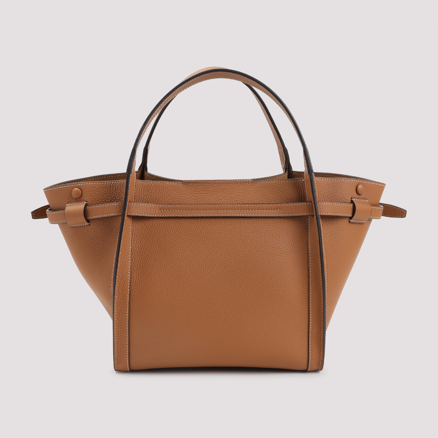 Tim Shopping Bag Brown Leather