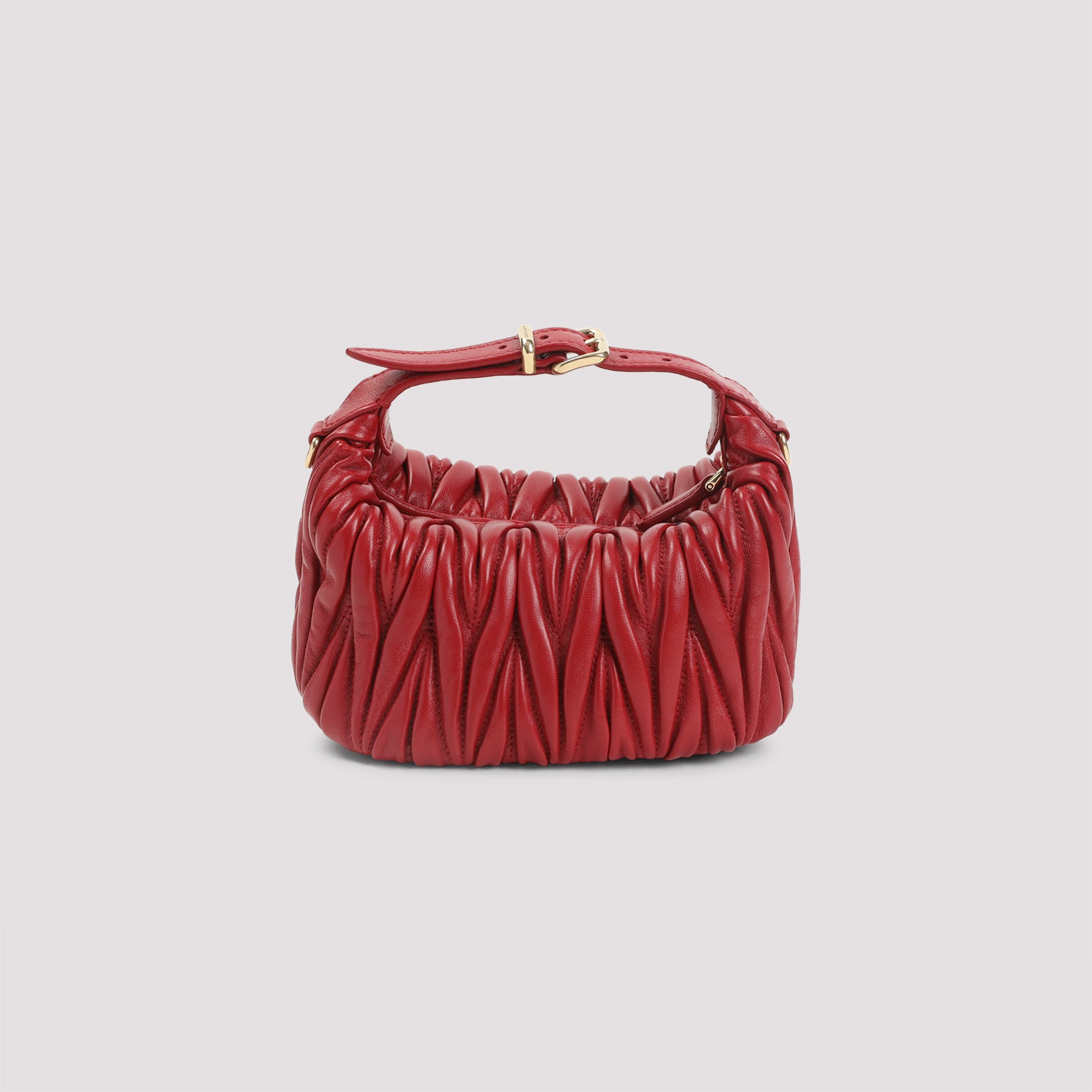 Mini Bag Red Lamb Leather Smallleathergoods