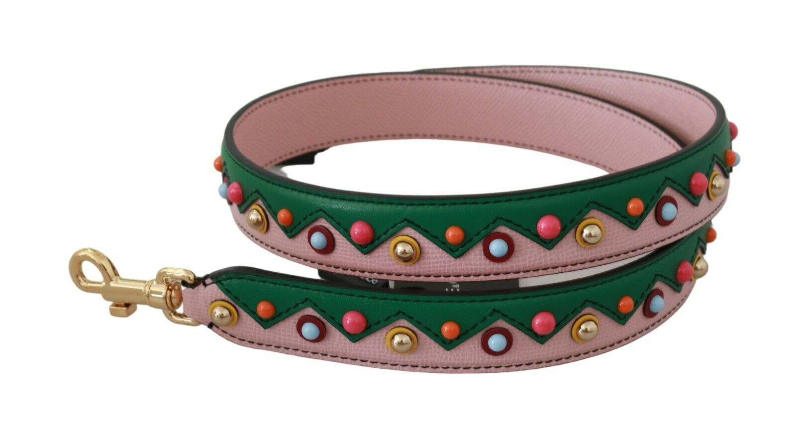 Dolce & Gabbana 100% Leather shoulder strap in pink — view 2