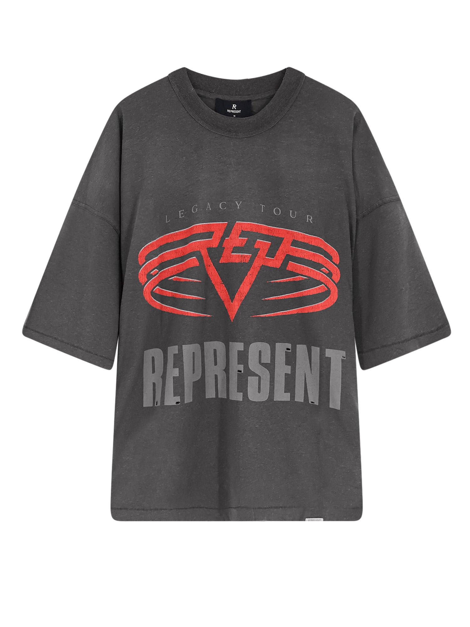 Represent T-shirts and Polos Sun Fade Grey Cotone Canapa