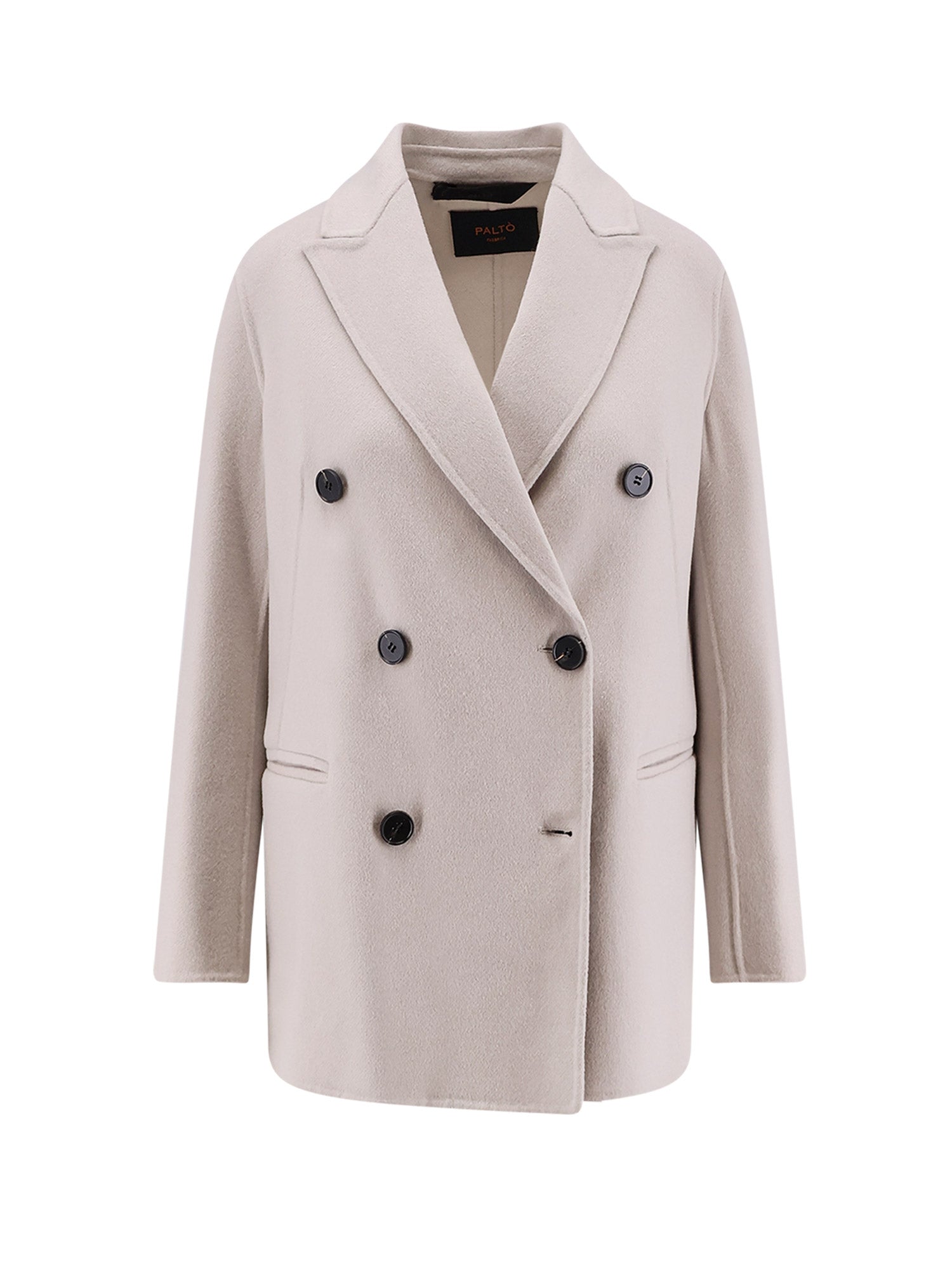 Paltò Coats Bianco Grigio Lana