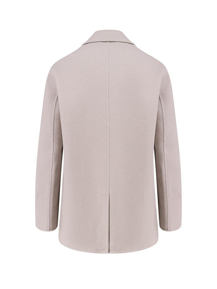 Paltò Coats Bianco Grigio Lana