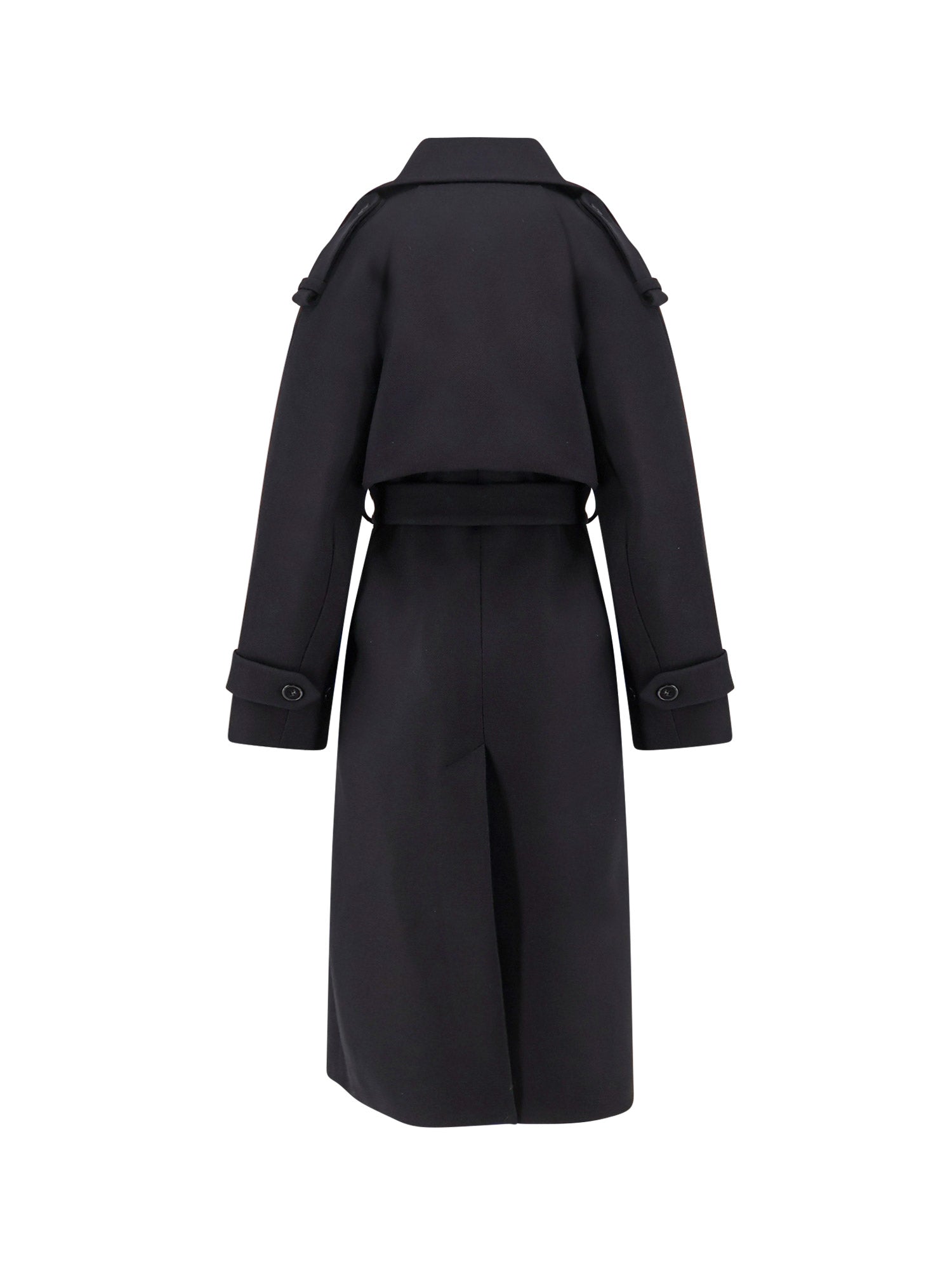 Ivy Oak Coats Black Lana Poliammide Cashmere