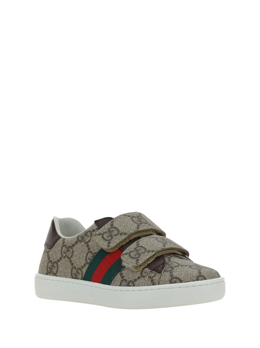 Boys Jacquard Sneakers Beige Upper: Polyurethane Trainers