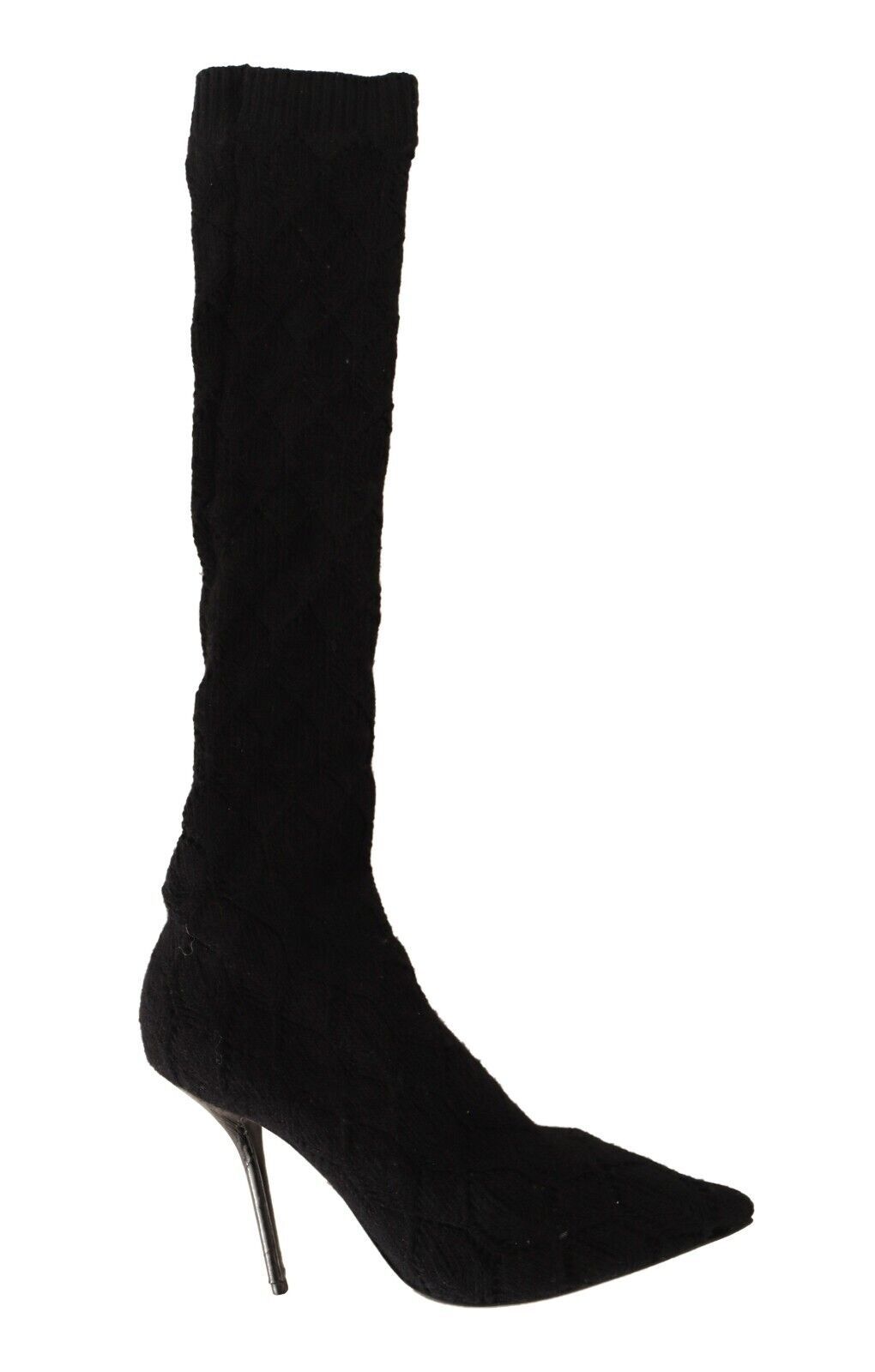 Dolce & Gabbana Fabric upper boot in black — view 7