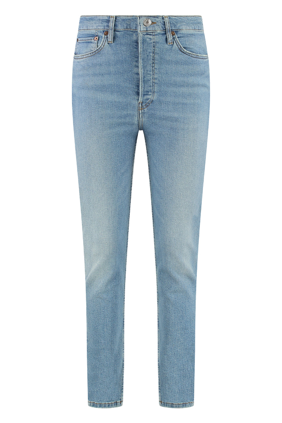 90s High-Rise Skinny-Fit Jeans Denim Cotton Skinny