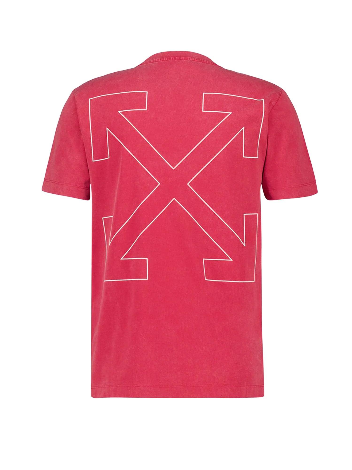 Off White T-shirts and Polos Coral Red - W Cotone