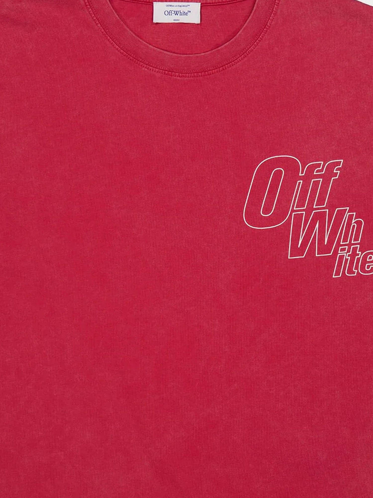 Off White T-shirts and Polos Coral Red - W Cotone