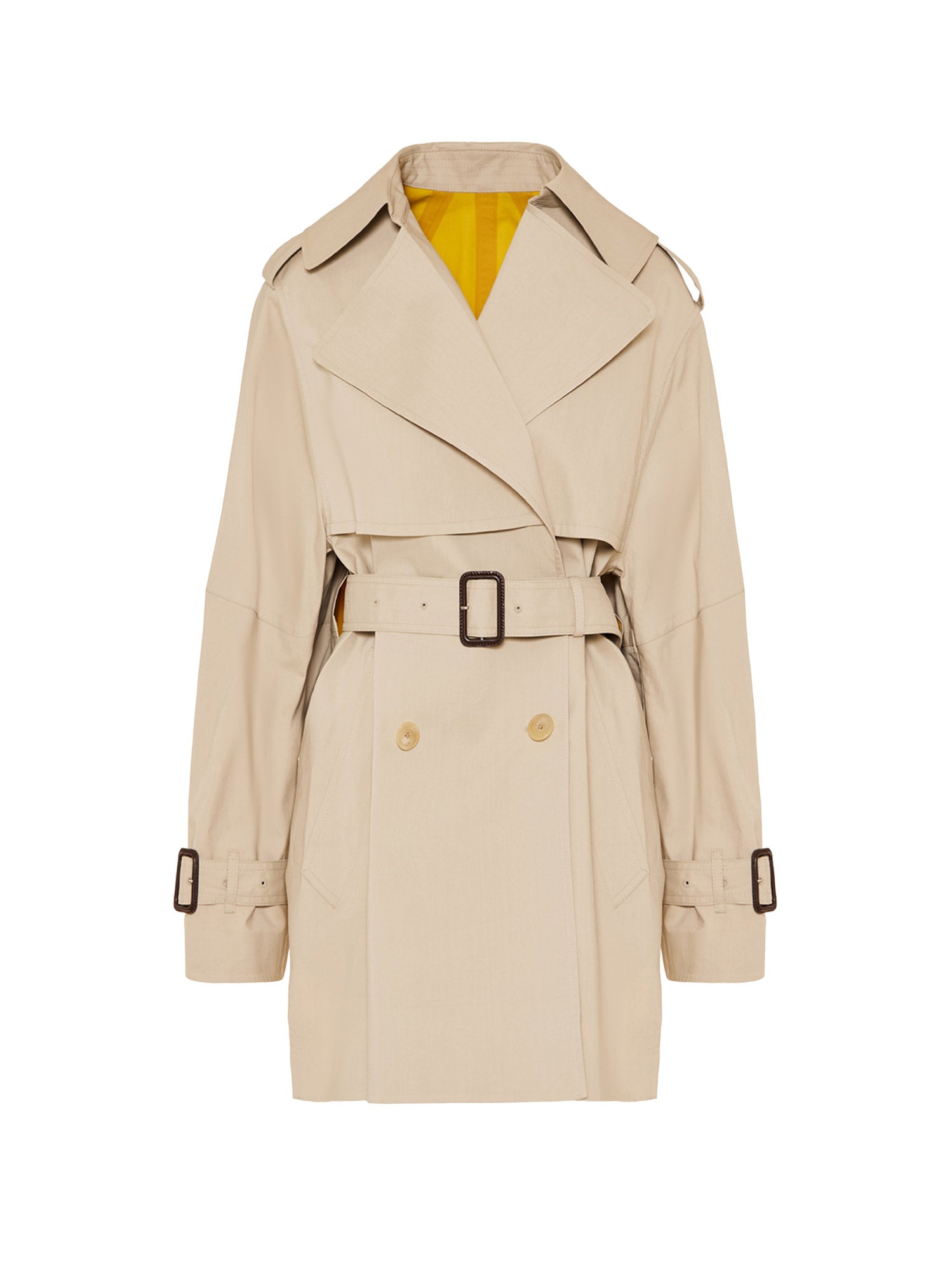 Givenchy Coats Beigemustard Cotone