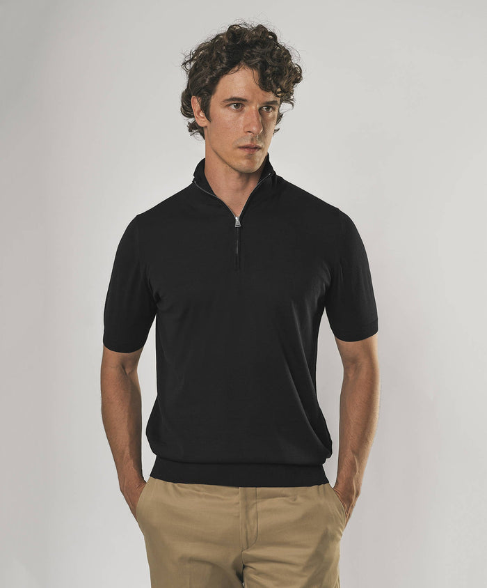 Sea Island T-Shirt Cozumel Black Light Knitwear