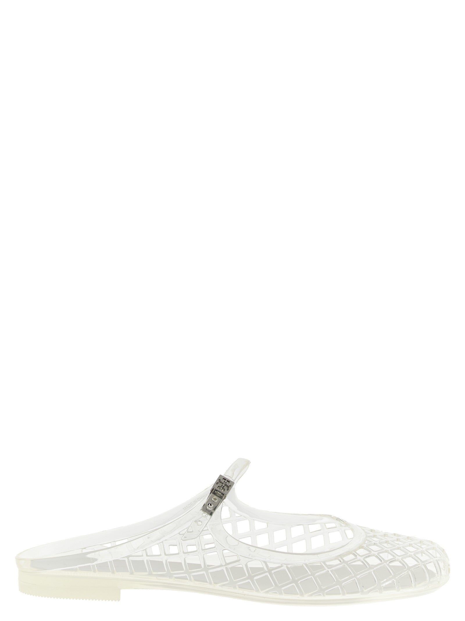 Mello Mary Jane Jelly sabots White Flat Shoes