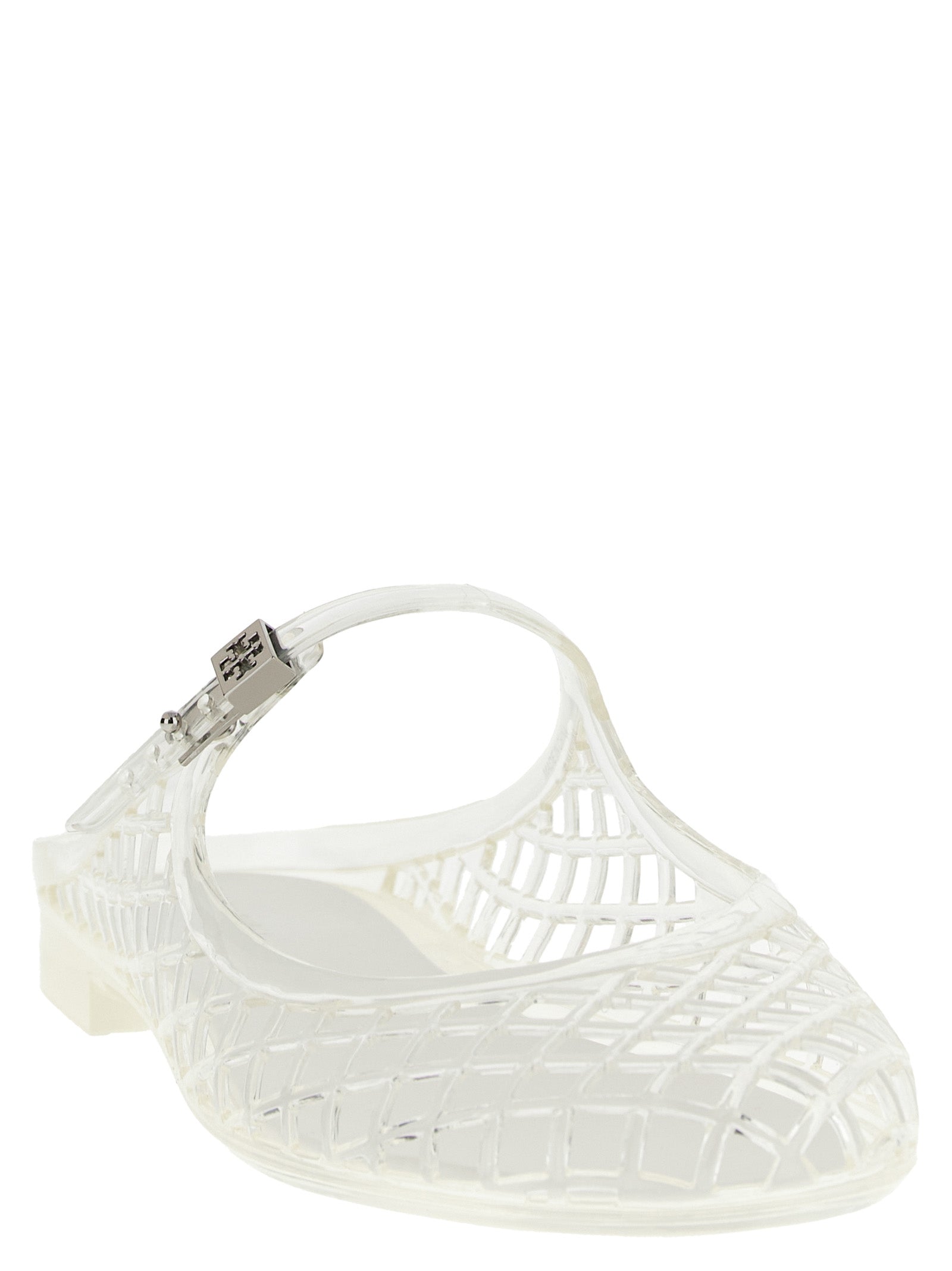 Mello Mary Jane Jelly sabots White Flat Shoes