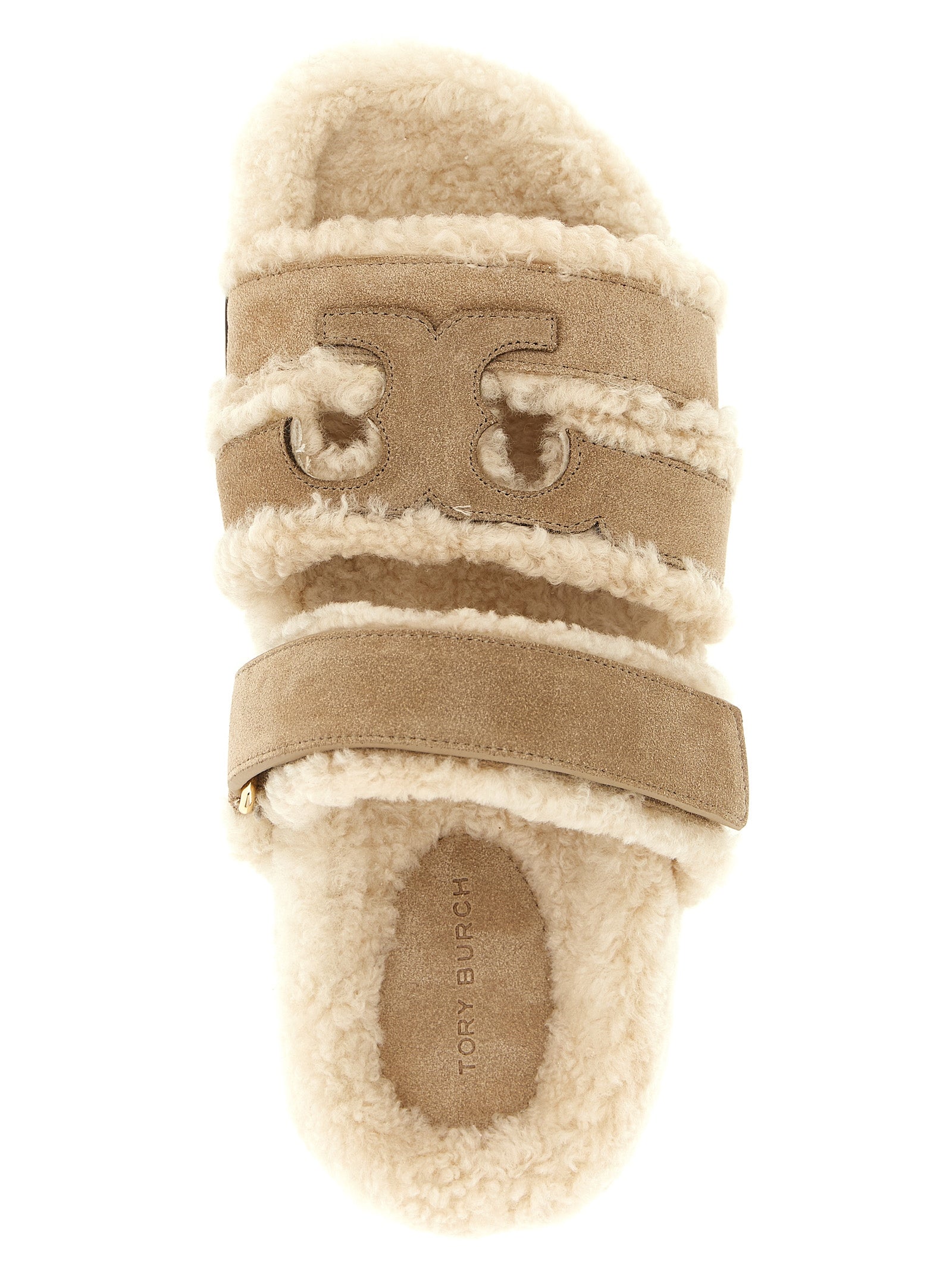 Ines slides Beige Calfskin Leather (bos Taurus) Sandal
