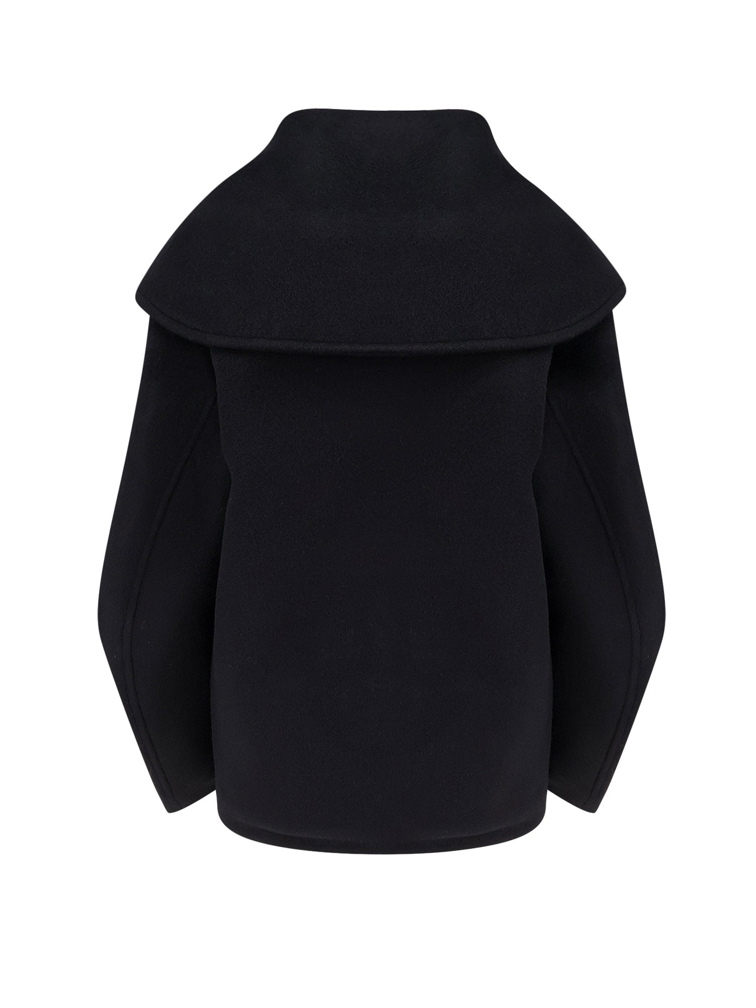 Ivy Oak Coats Black Lana Vergine