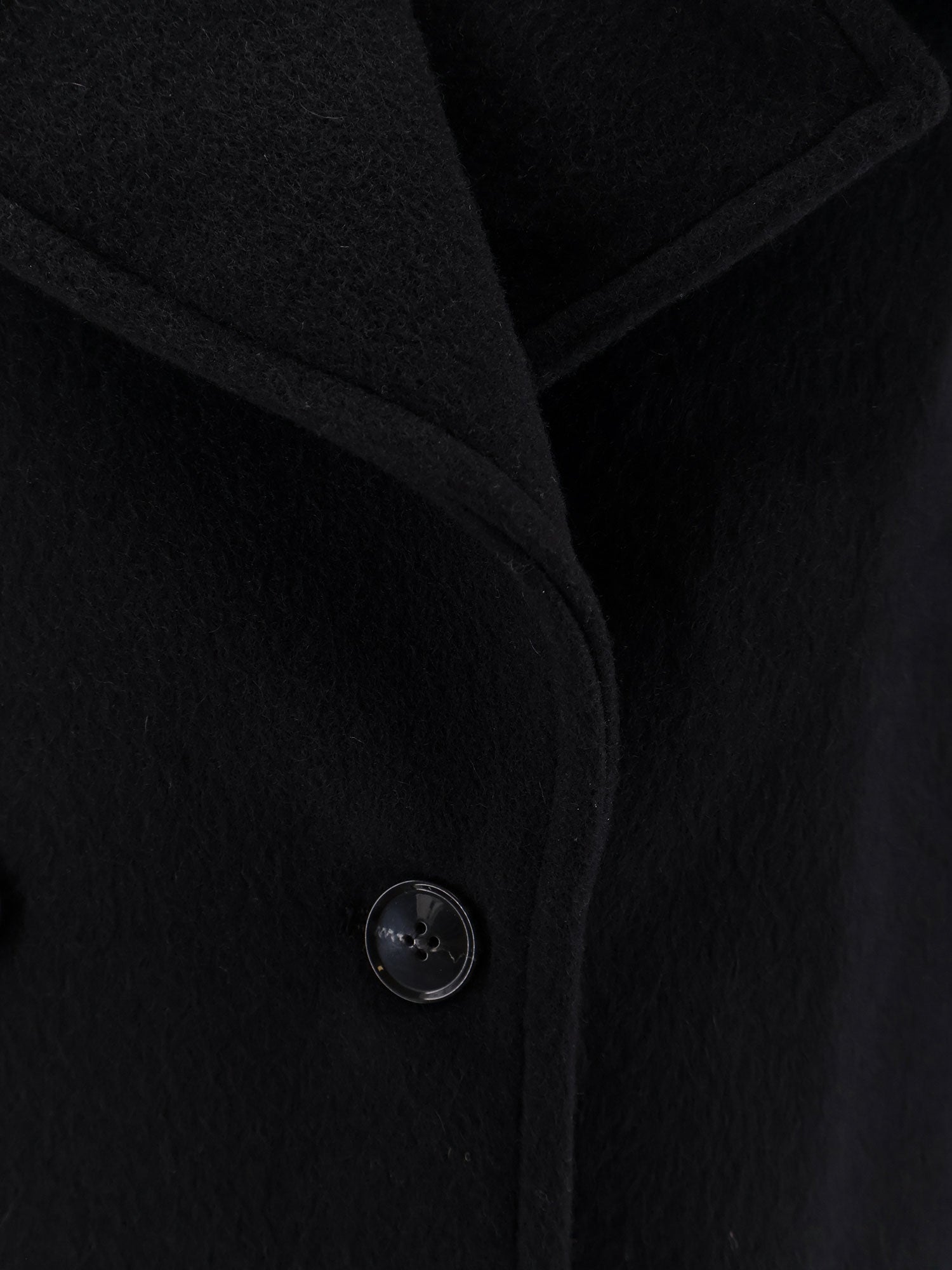 Ivy Oak Coats Black Lana Vergine