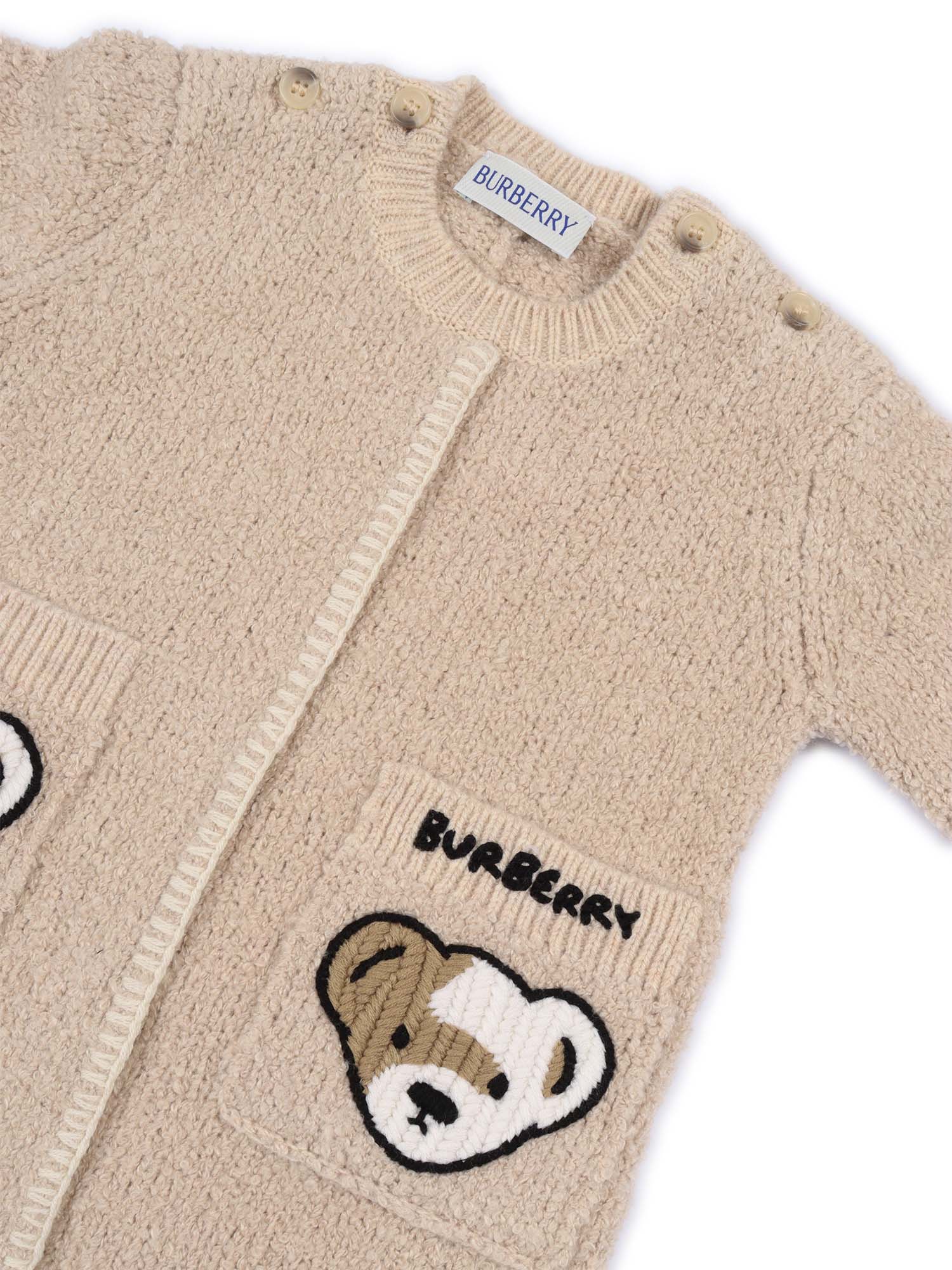 Nb Overalls Grey Cotton Polyamide Cashmere Dungarees