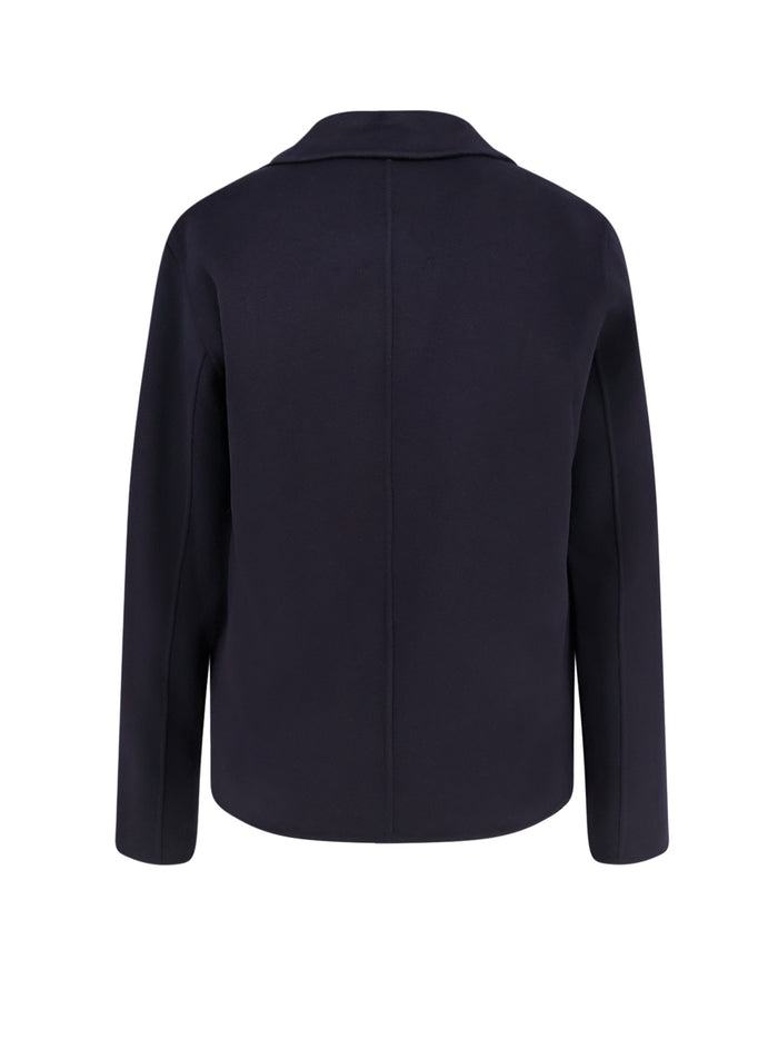 Paltò Coats Blue Lana Nylon