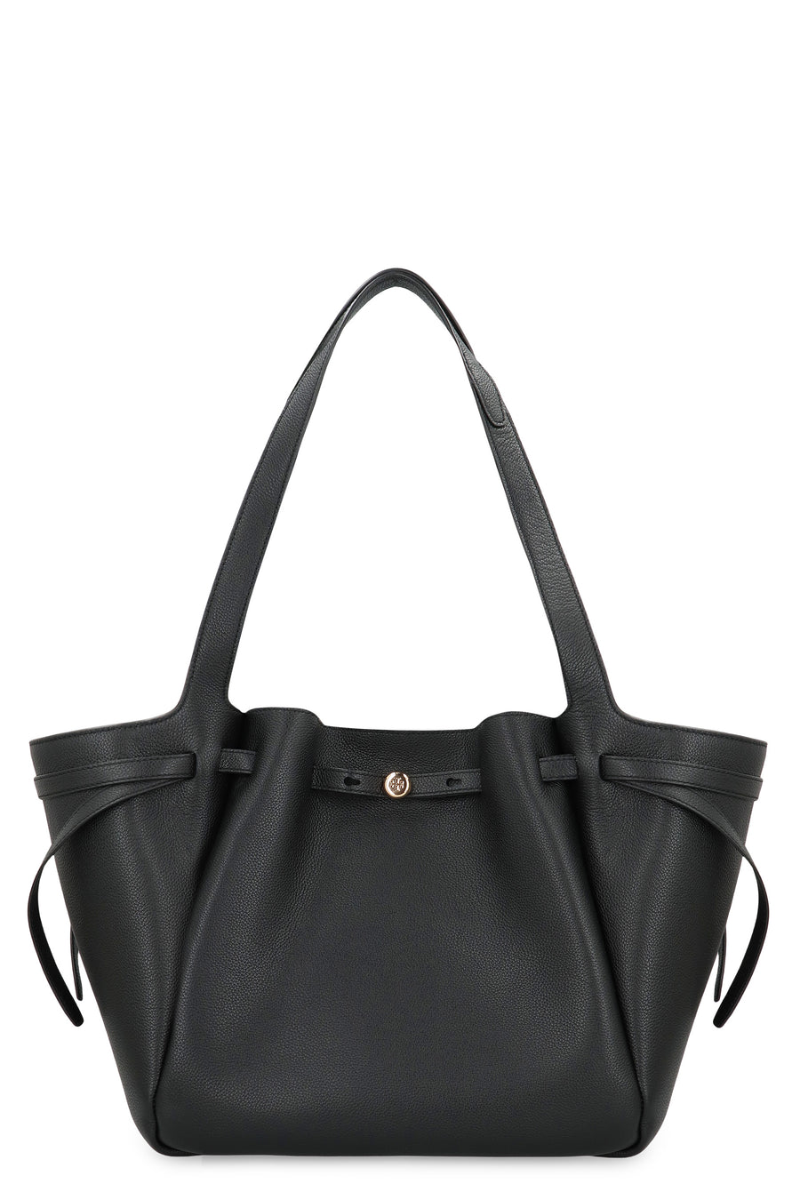 Tote Bag Romy Smooth Leather Black Cow Hide