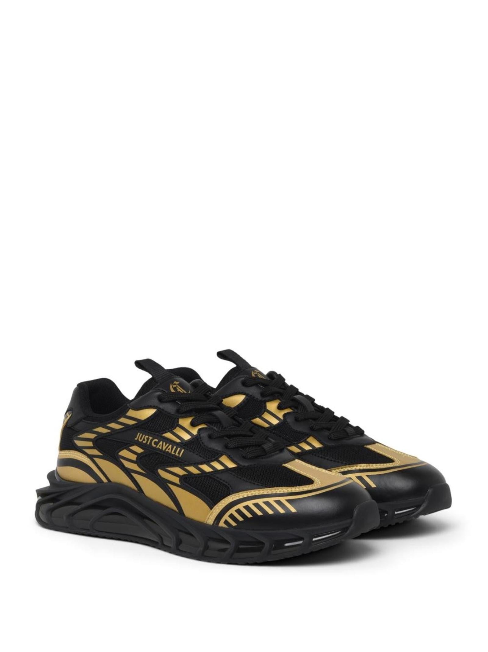 Just Cavalli Sneakers Black Bovino