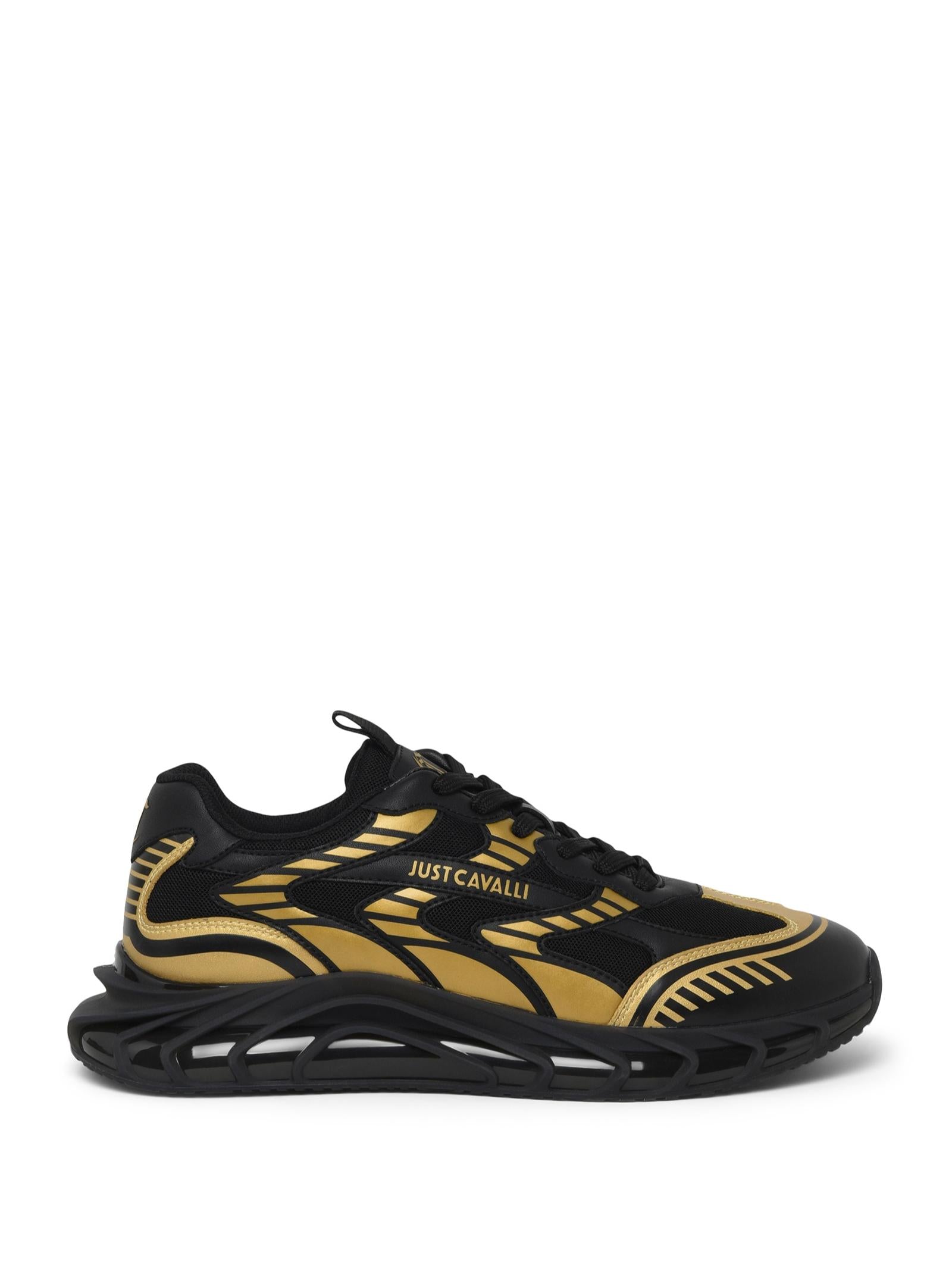 Just Cavalli Sneakers Black Bovino