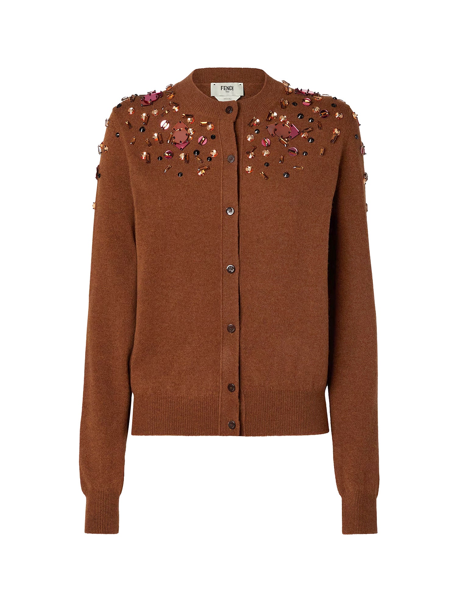 Fendi Sweaters Rust-25 Lana Cashmere Elastan