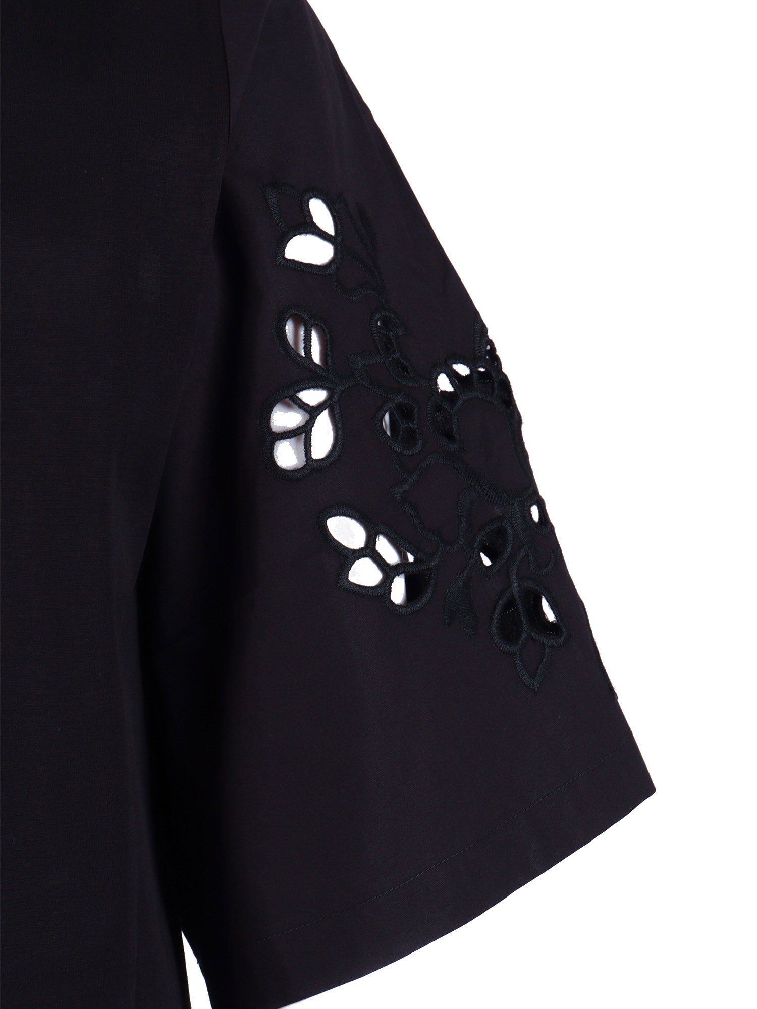 BLOUSE Black Cotton