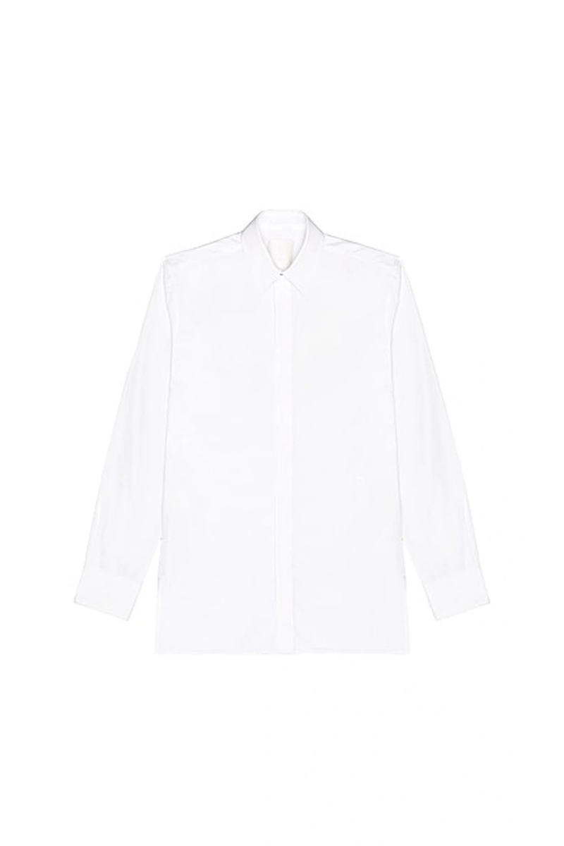 Givenchy Contemporary Ls Shirt W- 4g Embroidery_white White