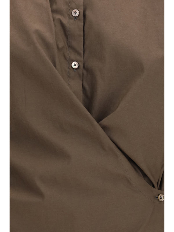 Shirt Cotton Blend Truffle