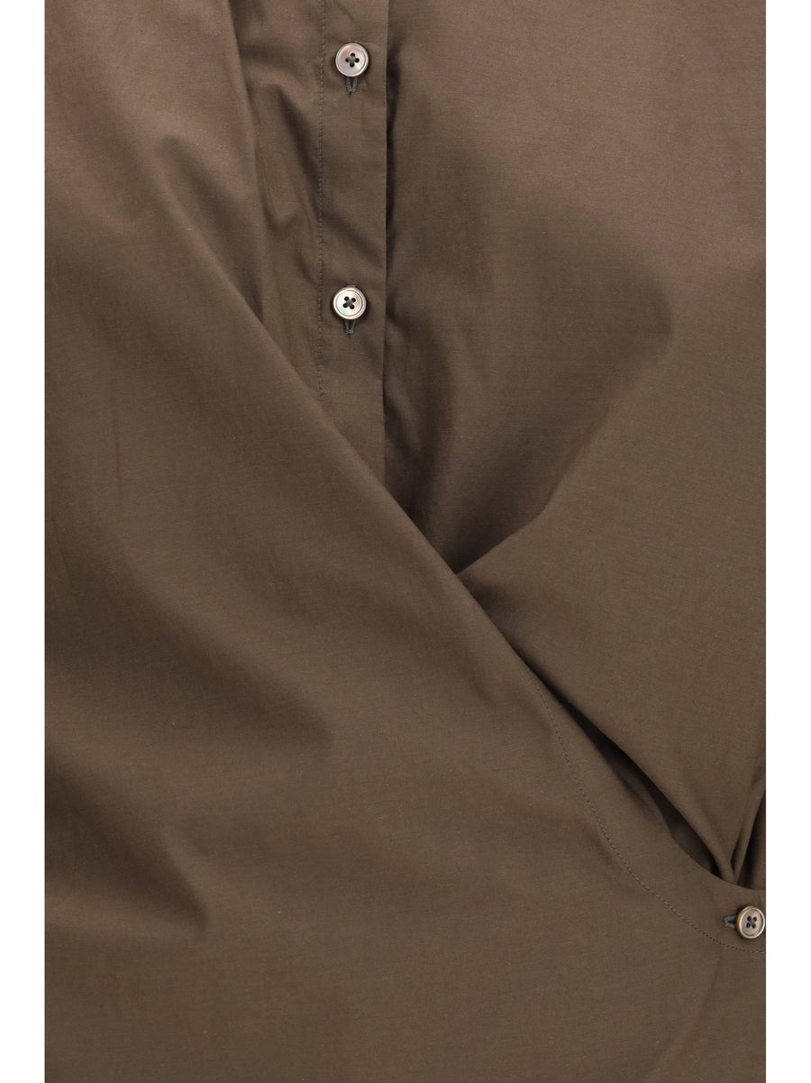 Shirt Cotton Blend Truffle