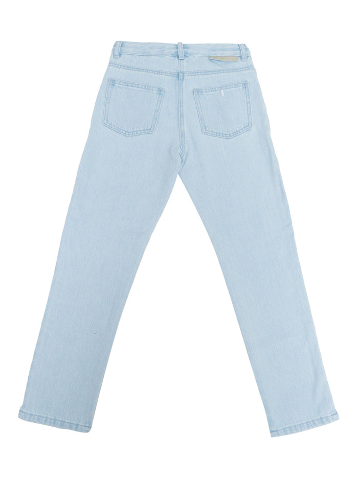 TROUSERS Light Blue Cotton Pant