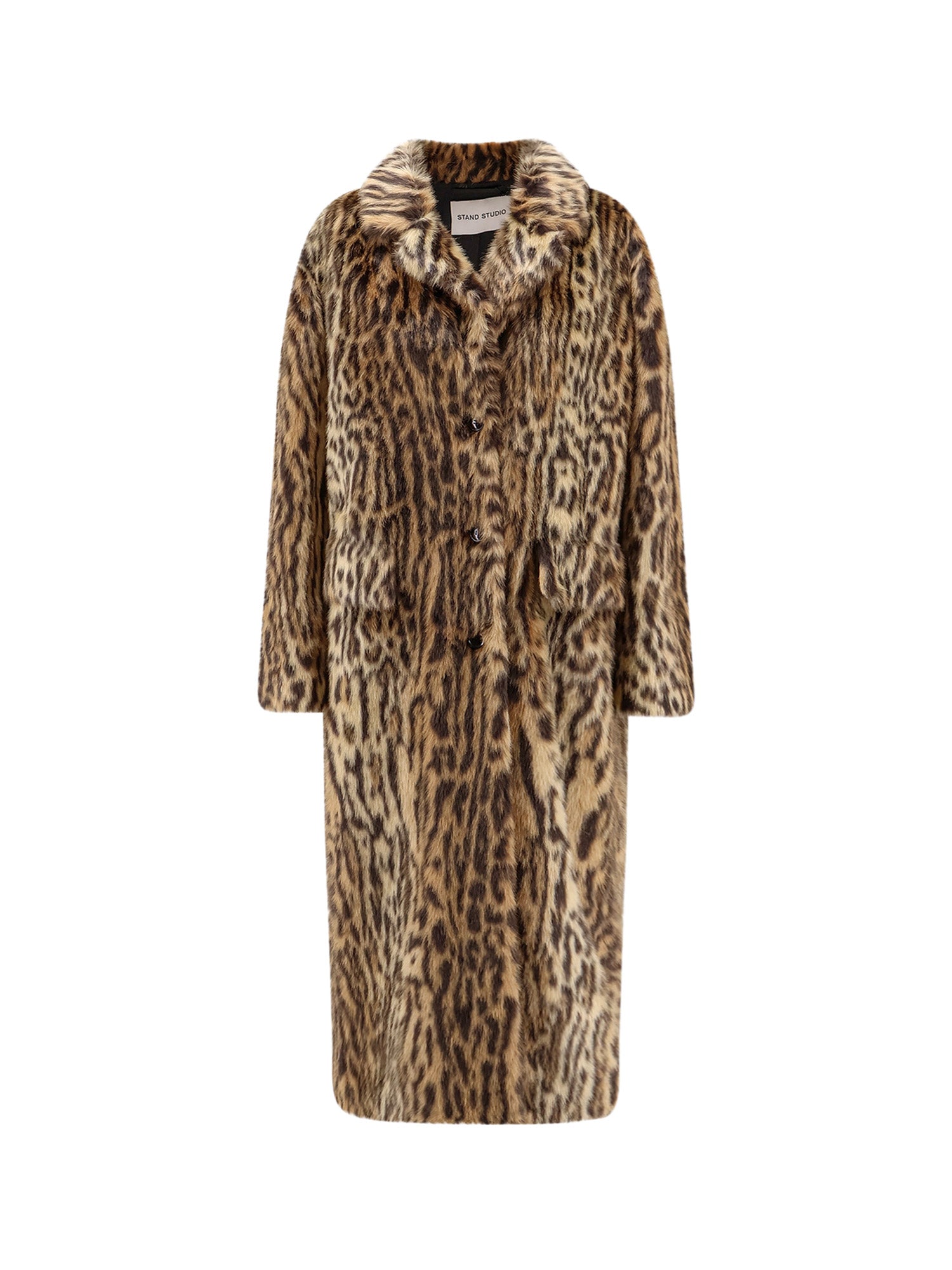Stand Studio Coats Brown Poliestere