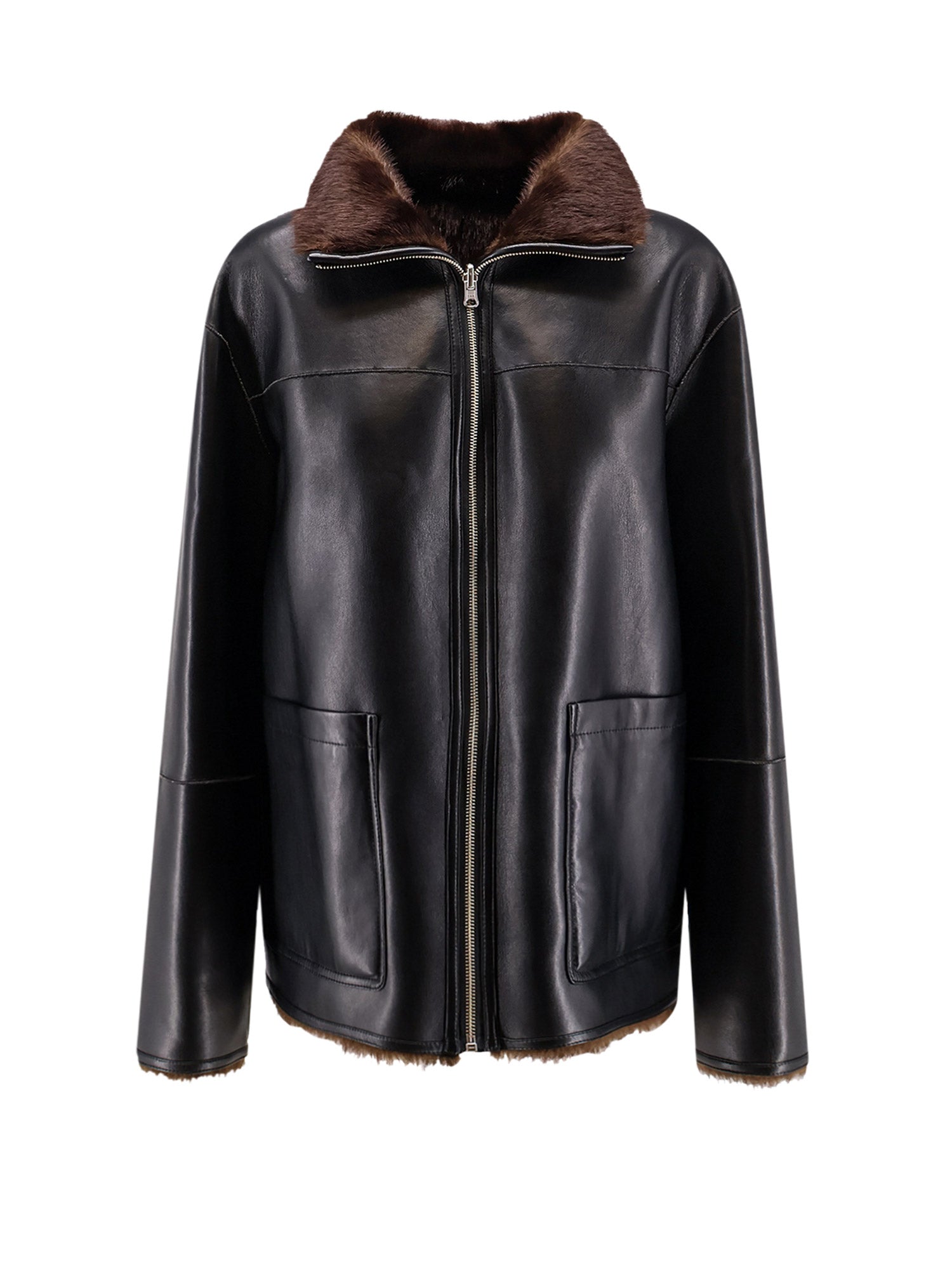 Stand Studio Jackets Blackbrown Poliuretano
