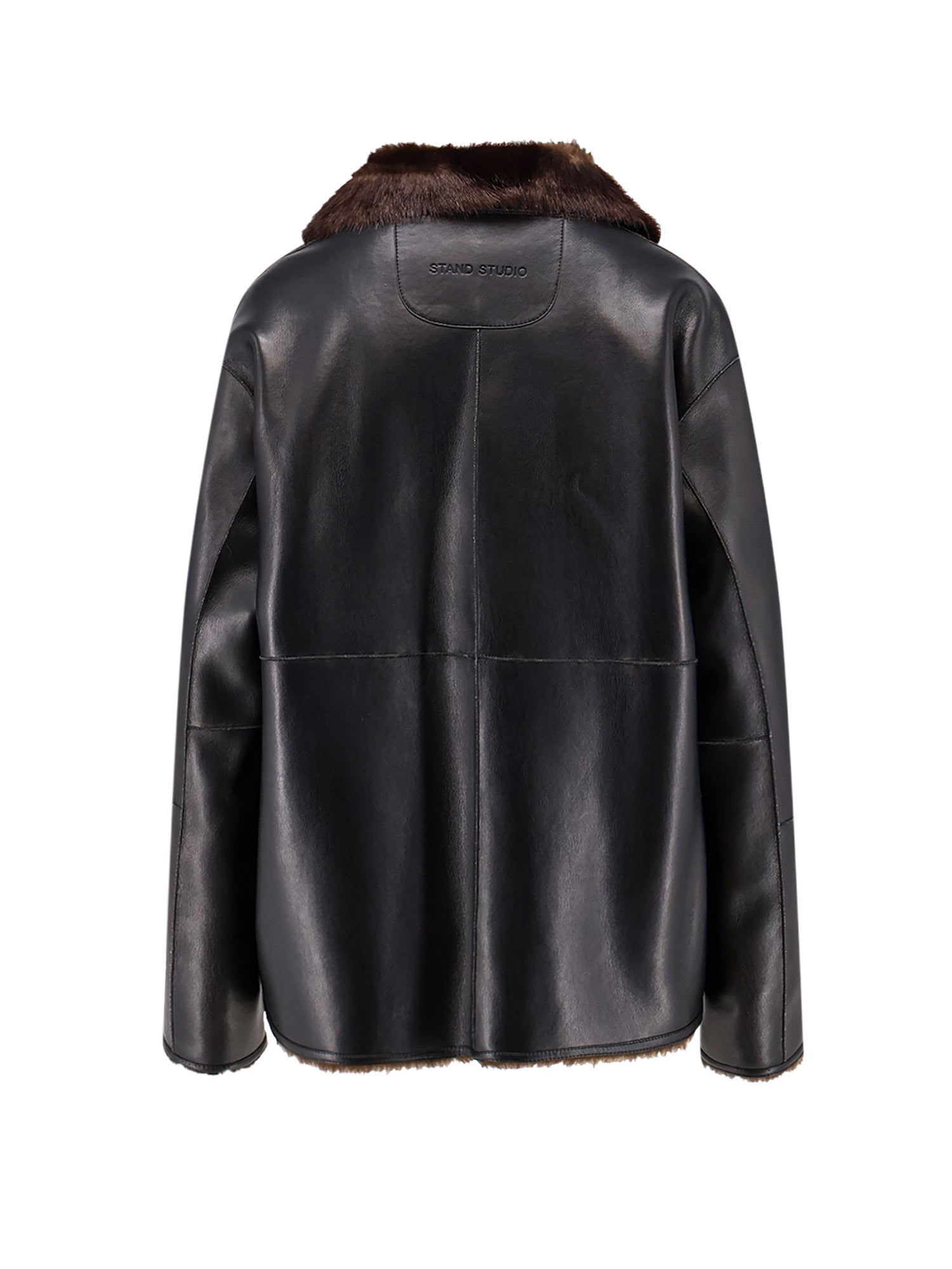 Stand Studio Jackets Blackbrown Poliuretano