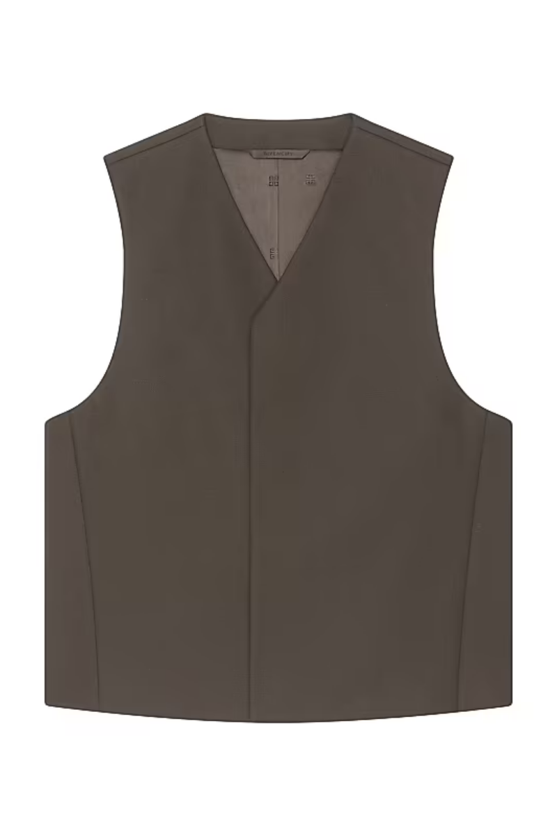 Givenchy Tailored Waiscoat_military Green Green,red,cream Clothing
